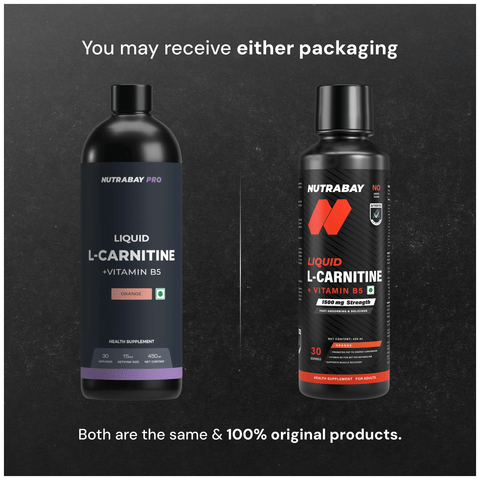 Nutrabay L-Carnitine +Vitamin B5 for Fat Loss & Faster Recovery | Flavour  Liquid Orange: Buy bottle of 450.0 ml Liquid at 𝗯𝗲𝘀𝘁 𝗽𝗿𝗶𝗰𝗲 in  India