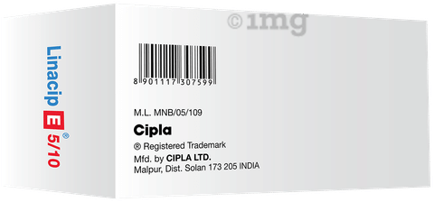Linacip E 5/10 Tablet image Linacip E 5/10 Tablet image