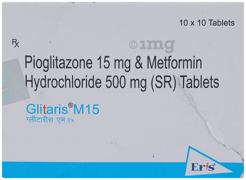 Glitaris M 15 Tablet SR image