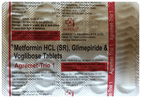 Agremet-Trio 1 Tablet SR image Agremet-Trio 1 Tablet SR image