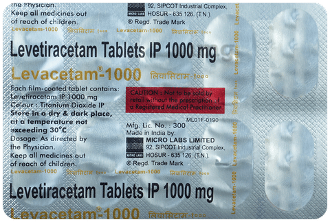 Levacetam 1000 Tablet image Levacetam 1000 Tablet image