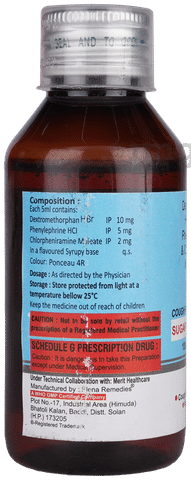 Cufzer 2mg/10mg Syrup Sugar Free