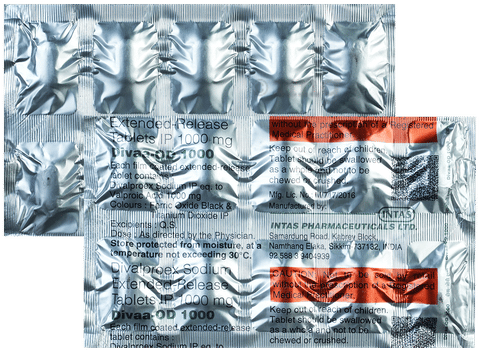 Divaa -OD 1000 Tablet ER image Divaa -OD 1000 Tablet ER image