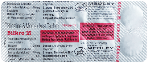 Bilkro M 20mg/10mg Tablet image Bilkro M 20mg/10mg Tablet image