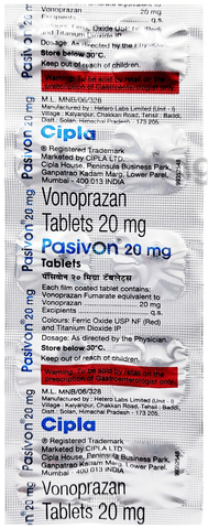 Pasivon 20mg Tablet image