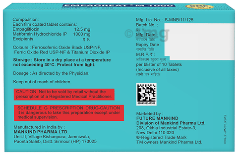 Empagreat-M 1000 Tablet image
