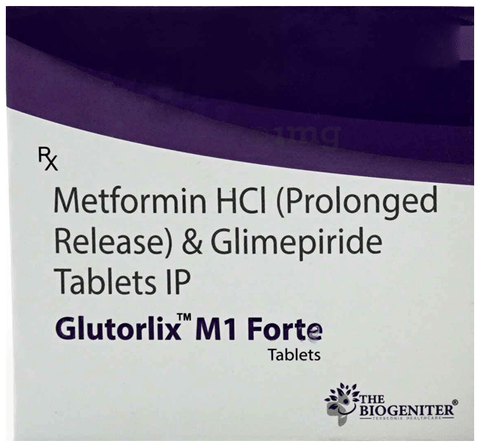 Glutorlix M 1 Forte Tablet PR image Glutorlix M 1 Forte Tablet PR image