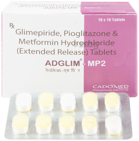 Adglim MP 2mg/500mg/15mg Tablet