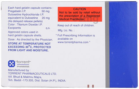 Pregalin D 50mg/20mg Capsule