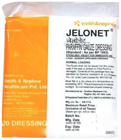 Buy Smith & Nephew 20 Pcs 10 x 10 cm Jelonet Paraffin Gauze Dressing Set  Online in India at Best Prices
