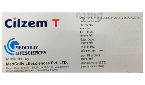 Cilzem T Tablet image Cilzem T Tablet image