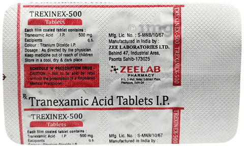 Trexinex 500 Tablet image Trexinex 500 Tablet image