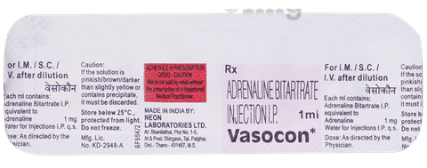 Vasocon Injection
