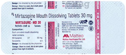 Mirtasure-MD 30 Tablet image Mirtasure-MD 30 Tablet image