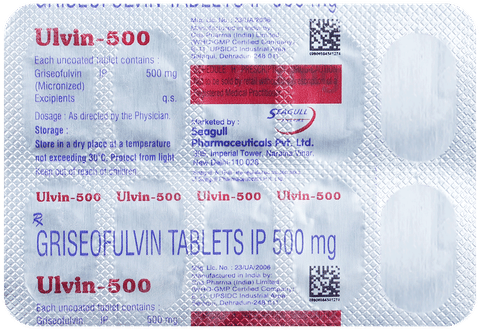 Ulvin 500 Tablet image Ulvin 500 Tablet image