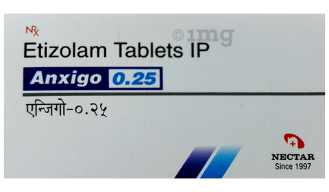 Anxigo 0.25mg Tablet image Anxigo 0.25mg Tablet image