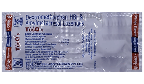 Tusq-D Cough Lozenges Orange Sugar Free image Tusq-D Cough Lozenges Orange Sugar Free image