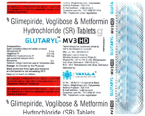 Glutaryl-MV3 HD Tablet SR image Glutaryl-MV3 HD Tablet SR image