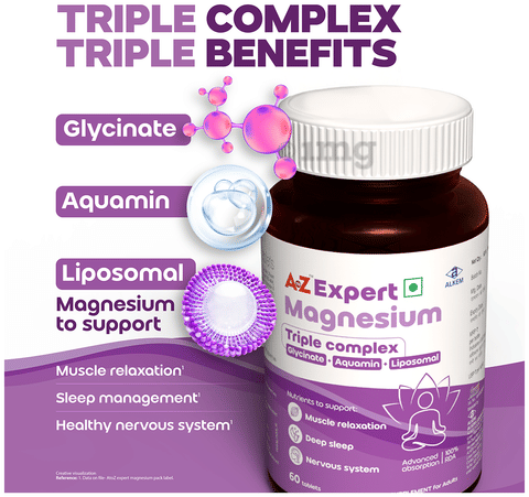 A to Z Expert Magnesium Triple Complex Tablet for Adults: Buy
