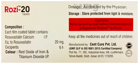 Rozi 20 Tablet image Rozi 20 Tablet image