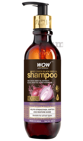 WOW Skin Science Red Onion Black Seed Oil Shampoo: Buy pump bottle of 250  ml Shampoo at best price in India | 1mg