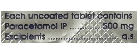 पैरासिप 500 टैबलेट image