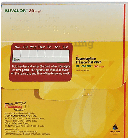 बवैलोर 20mg ट्रांसडर्मल पैच image बवैलोर 20mg ट्रांसडर्मल पैच image