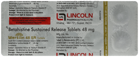Wertilin 48mg Tablet SR image Wertilin 48mg Tablet SR image