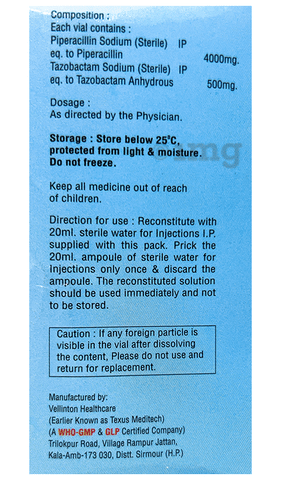 Tazowax Injection image