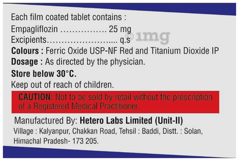 Emparock 25 Tablet image