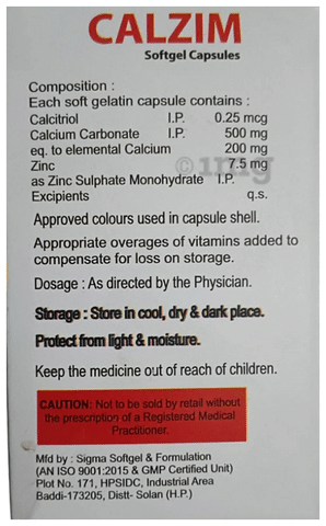 Calzim Softgel Capsule