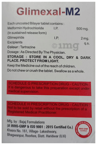 Glimexal-M 2 Tablet SR image Glimexal-M 2 Tablet SR image