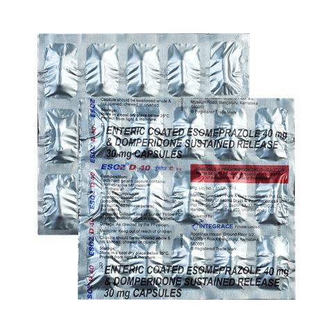 Esoz D 40 Capsule SR: View Uses, Side Effects, Price and