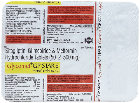 Glycomet-GP Star 2 Tablet image