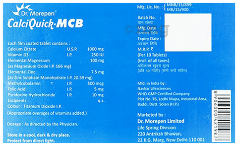 Calciquick-MCB Tablet image Calciquick-MCB Tablet image