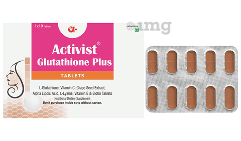 glutathione plus pills Activist Glutathione Plus Tablet (10 Each): Buy combo pack of 3.0 strips at  𝗯𝗲𝘀𝘁 𝗽𝗿𝗶𝗰𝗲 in India