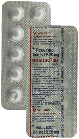 Rosuvo 20mg Tablet image Rosuvo 20mg Tablet image