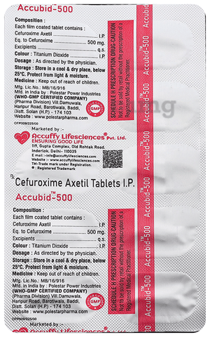 Accubid 500 Tablet image Accubid 500 Tablet image