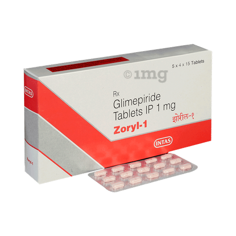 Zoryl 1 Tablet: View Uses, Side Effects, Price and Substitutes | 1mg