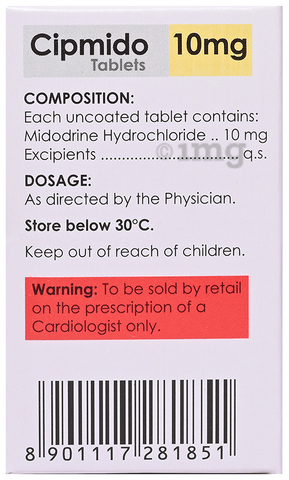 Cipmido 10mg Tablet image