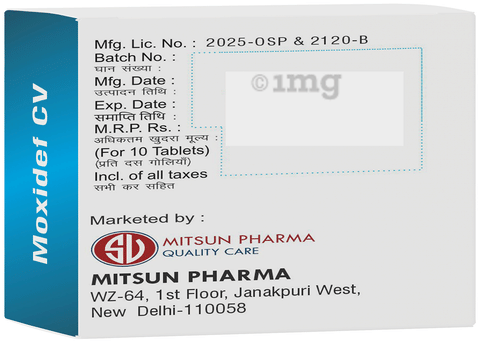 मॉक्सिडेफ सीवी टैबलेट image