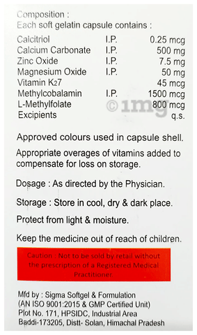 Kalcimac K2-7 Softgel Capsule image
