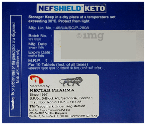 Nefshield Keto Tablet image