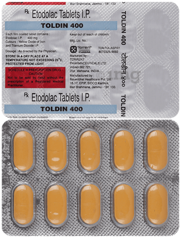 Toldin 400 Tablet image