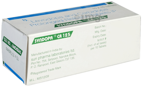 Syndopa CR 125 Tablet image Syndopa CR 125 Tablet image