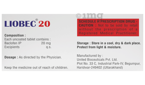 Liobec ER 20 Tablet image