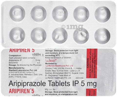 Aripiren 5mg Tablet image