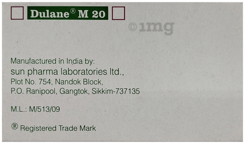 Dulane M 20 Capsule DR image