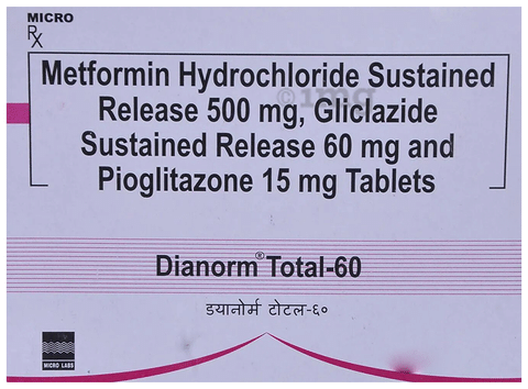Dianorm Total 60mg/15mg/500mg Tablet SR