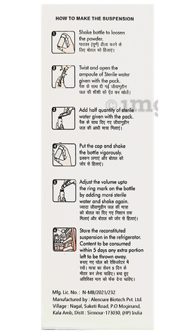Zoxime Plus Dry Syrup image Zoxime Plus Dry Syrup image